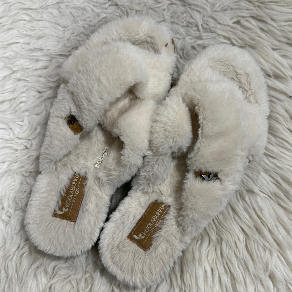 Koolaburra by UGGs Womens Ballia Faux
Fur Slipper Slides Size 7 In Cream - Picture 7 of 9